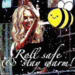 Beez/Kami propaganda roll safe & stay warm deep-fried 1 meme