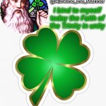 Aelfwine the Mariner's St. Patrick's day announcement template