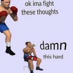 ok ima fight these thoughts meme