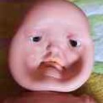 face reveal! | HOW I LOOK LIKE: | image tagged in weird baby doll | made w/ Imgflip meme maker