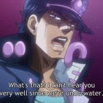 JoJo's Bizarre Adventure Jotaro underwater