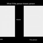 What if this person kisses character meme