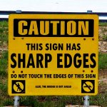 Beware of Sharp Sign