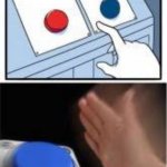 Red and blue button