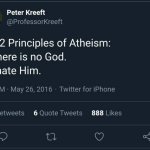 Athiest hate God