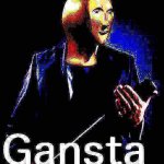 Meme man Gansta deep-fried 3
