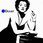 X doubt Claire Trevor deep-fried 1