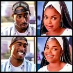 2Pac & Janet Jackson talking (reversed) - Poetic Justice meme