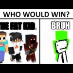 That one guy | BRUH; THE FAT KID | image tagged in who would win | made w/ Imgflip meme maker