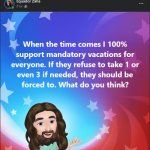 Would you take it if it was mandatory? | image tagged in would you take it if it was mandatory | made w/ Imgflip meme maker