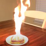 Flamed "Grilled Cheese"