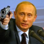 Putin with a gun meme