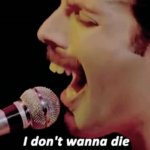 Freddie Mercury I don't wanna die