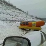 Hotdog accident