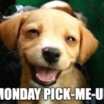 Dog Smiling | MONDAY PICK-ME-UP | image tagged in dog smiling | made w/ Imgflip meme maker