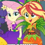 Hasbro got an Animation Error of Fluttershy's Eyes | SERIOUSLY HASBRO!? WHY FLUTTERSHY STARING THE VIEWERS!? | image tagged in interested on a 'threesome' | made w/ Imgflip meme maker
