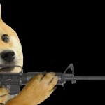 Doge with gun