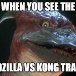 When you see the Trailer | WHEN YOU SEE THE; GODZILLA VS KONG TRAILER | image tagged in rodan,godzilla vs kong,suprised | made w/ Imgflip meme maker