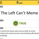 The left can't meme