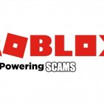 ROBLOX: Powering blank | SCAMS | image tagged in roblox powering blank | made w/ Imgflip meme maker