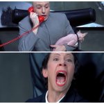 Dr. Evil on phone with Frau meme meme