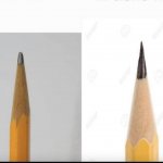 Sharp vs Dull pencil