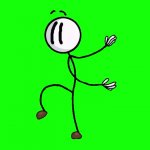 henry stickmin disration dance green screen GIF Template