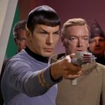 Spock Pointing A Weapon