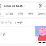 peppa pig height