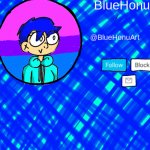 BlueHonu Announcement Template meme