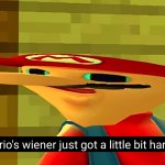 Marios weiner just got a little bit harder