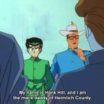 Yu Yu Hakusho Hank Hill meme