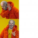 Biden as Drake meme