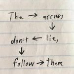 The arrows lie don't follow them