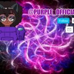 Purple_Official Announcement Template meme