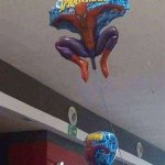 Spiderman penis balloon