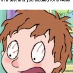 40 pErCeNt?! | that time when you got 40% or less in a test and you studied for a week | image tagged in horrid henry shocked | made w/ Imgflip meme maker