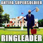 Antifa supersoldier ringleader deep-fried 2 meme