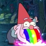 Gravity falls gnome rainbow barf