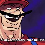 Speedrunner Mario has infinite speed meme