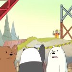 Ice Bear sees many Code Violations GIF Template