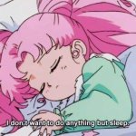 Sailor Moon I don't want to do anything but sleep