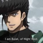 Akame ga Kill! I am Bulat, of Night Raid meme