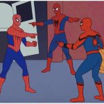 Spider Man Mexican Standoff meme