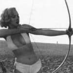 Marilyn Monroe archery