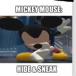 Fake Nintendo Switch Game | MICKEY MOUSE:; HIDE & SNEAK | image tagged in fake nintendo switch game | made w/ Imgflip meme maker