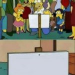 The Simpsons sign meme