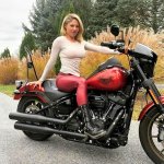 Motorcycle chick