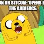 True | PERSON ON SITCOM:*OPENS FRIDGE*
THE AUDIENCE: | image tagged in gifs,adventure time,tv show | made w/ Imgflip video-to-gif maker