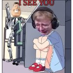 kek | I SEE YOU | image tagged in carson hiding form terminator,memes | made w/ Imgflip meme maker